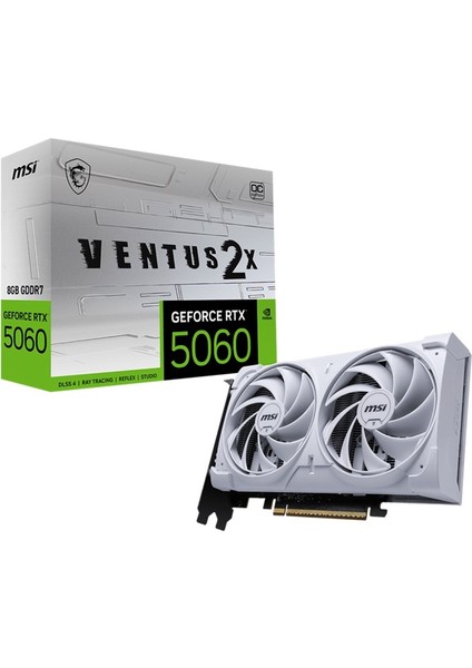 Geforce RTX5060 8g Ventus 2x Oc White 8gb Gddr7 128BIT 1xhdmi 3xdp Ekran Karti