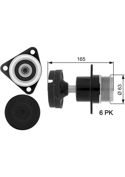 ALTERNATÖR KAPLİNİ ŞAFT RULMANI FOCUS 2001-2004 -CMAX 2005 -FOCUS 2 2004 -MONDEO 2007 -CONNECT 2002 1.8 TDCI-1.8 TD 5M5Q10D310AB 1477441
