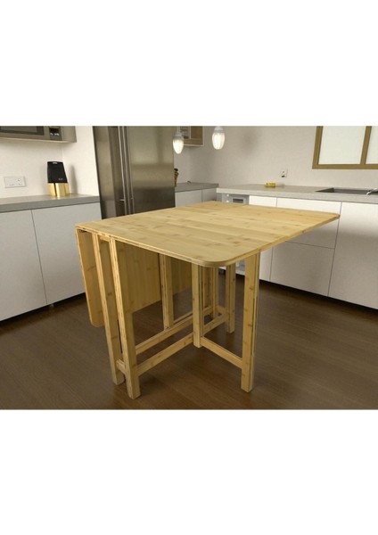 Katlanır Kanatlı Masa Yemek Masası Çalışma Masası Mutfak Masası Bambu indirimleri