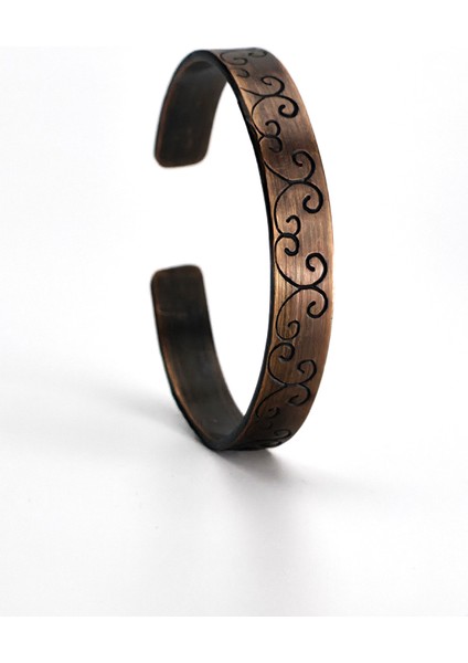 El Yapımı Ayarlanabilir Saf Bakır Bileklik Seti, Bakır Bilezik BB-303 fırsatları