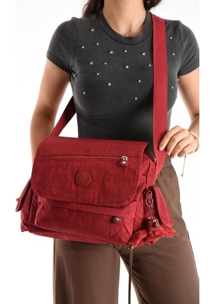 Lüks Figürlü Gösterişli Bol Bölmeli Çapraz Çanta