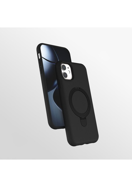 Apple iPhone 11 Kılıf M-Safe Şarj Özellikli Standlı Zore Samara Kapak fiyatları