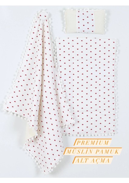 Premium %100 Pamuk Müslin Alt Açma Seti