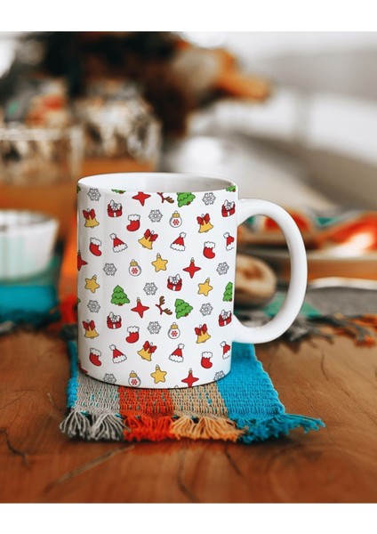 Yılbaşı Temalı Baskılı Kupa Bardak