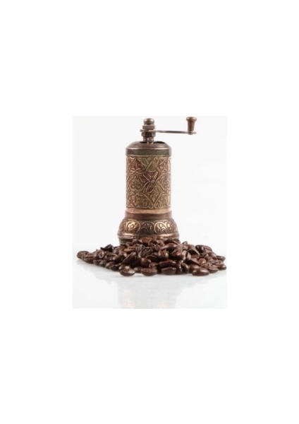 Osmanlı Motifli Kahve ve Baharat Değirmeni Bakır