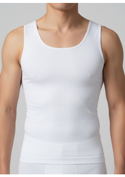 Erkek Korseli Atlet Göğüs ve Göbek Toparlayıcı Sıkılaştırıcı Sarkma Önleyici