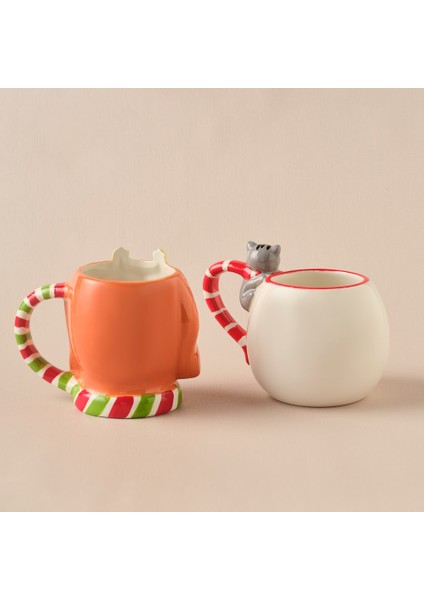New Year Yılbaşı Animal Dog & Cat 2'li Mug Seti fırsatları