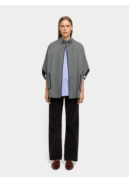 Dikiş Detaylı Örme Panço fırsatları