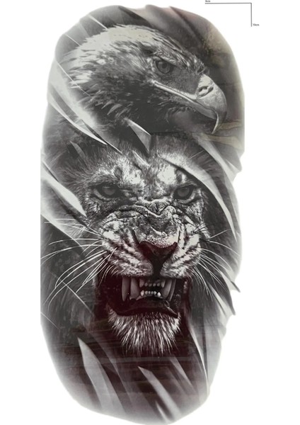Geçici Kaplan ve Kartal Model Dövme Tattoo Sticker fiyatları
