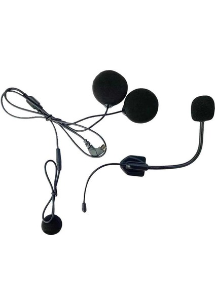 Mikrofonlu Motosiklet Kaskı Kulaklığı Tam/yarım Yüz Kaskları Için 2’si 1 Arada Kulaklık Seti fırsatları