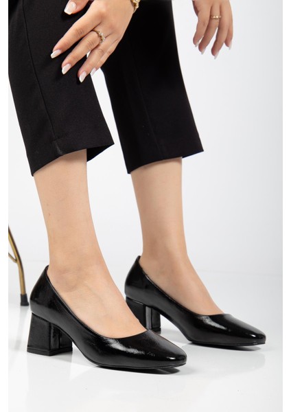 Suins Thalin Model Kadın Siyah Kahve Orta Topuklu Ayakkabı fırsatları