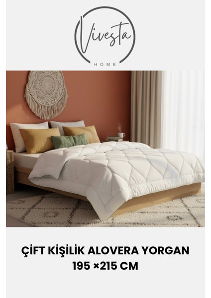 Aloe Vera Çift Kişilik Yorgan 195X215 cm fiyatları