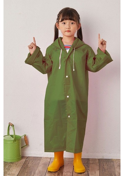 Erkek ve Kız Çocuk Yağmurluk Panço Su Geçirmez
