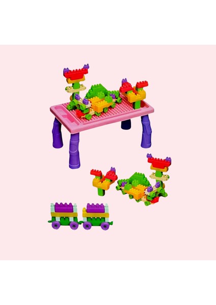 Oyuncak 100 Parça Inşa Blok ve Aktivite Masası Seti Eğitici Öğretici Set fiyatları