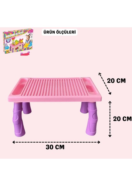 Oyuncak 100 Parça Inşa Blok ve Aktivite Masası Seti Eğitici Öğretici Set modelleri