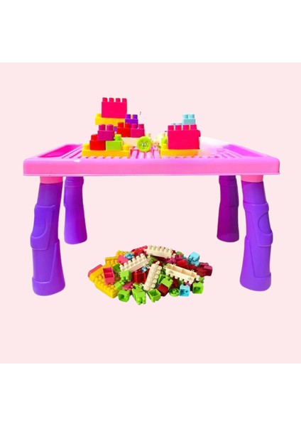 Oyuncak 100 Parça Inşa Blok ve Aktivite Masası Seti Eğitici Öğretici Set indirimleri