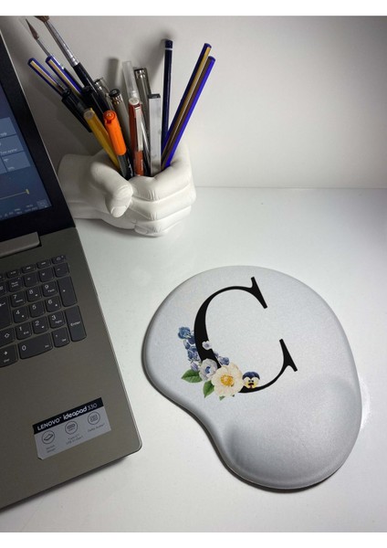 Harf Bakılı Bilek Destekli Mouse Pad