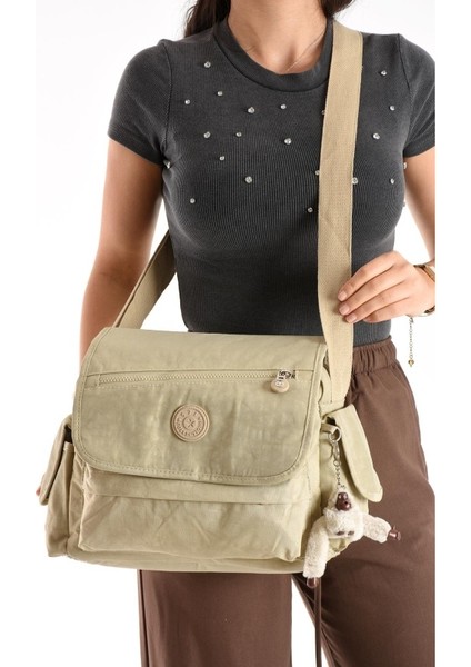 Lüks Figürlü Gösterişli Bol Bölmeli Çapraz Çanta