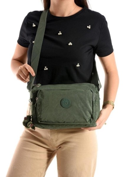 Lüks Figürlü Gösterişli Bol Bölmeli Çapraz Çanta