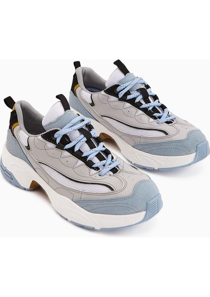 Rozhin Mavi Kalın Taban Kadın Spor Ayakkabı