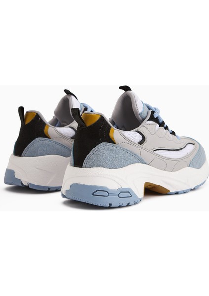 Rozhin Mavi Kalın Taban Kadın Spor Ayakkabı fırsatları