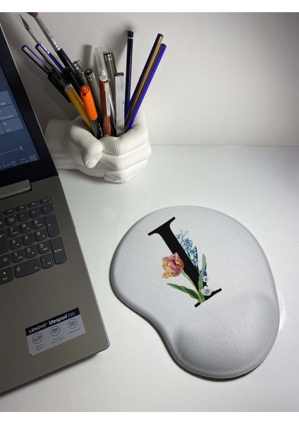 Harf Bakılı Bilek Destekli Mouse Pad