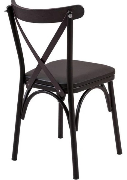 Metal Ayaklı Ahşap Sırt Mutfak Sandalyesi indirimleri