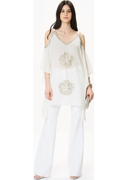 Detaylı Askılı Bluz Kemik Y1765101_019