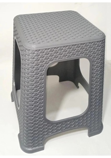 4 Adet Küçük Gri Tabure Kir Tutmaz 30 cm Hasır Örgü Uygun Alt Kuşaklı Sağlam Dizayn fiyatları