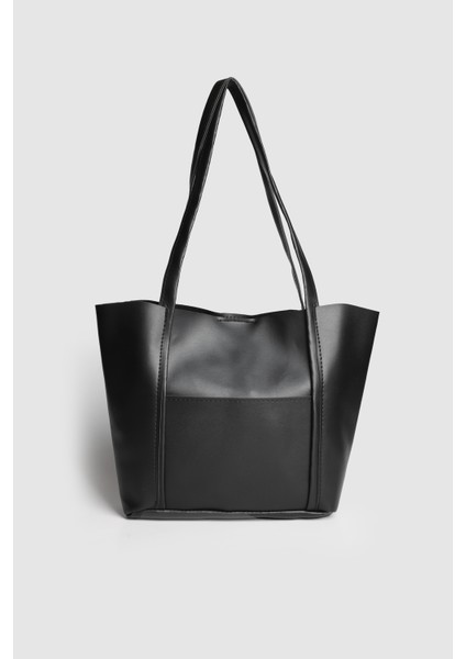 Lagraccio Paris Kadın Nappe Makyaj Çantalı Omuz Çantası Siyah indirimleri