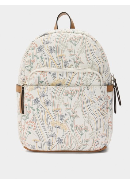 Çiçek Desenli Sırt Çantası