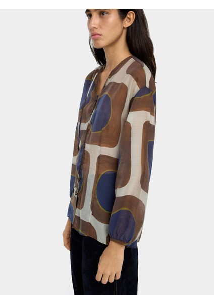 Yarı Şeffaf Desenli Bluz modelleri