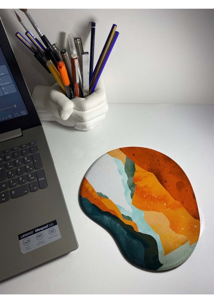 Illustrrator Çizim Bilek Destekli Mouse Pad