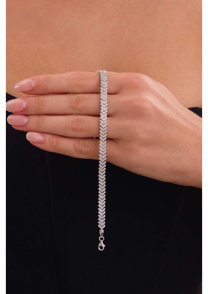 Pırlanta Montür Su Yolu Gümüş Bileklik fırsatları