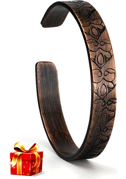 El Yapımı Ayarlanabilir Saf Bakır Bileklik Seti, Bakır Bilezik BB-304