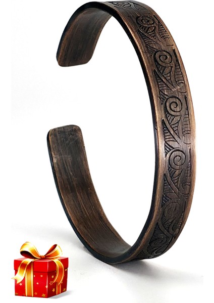 El Yapımı Ayarlanabilir Saf Bakır Bileklik Seti, Bakır Bilezik BB-307