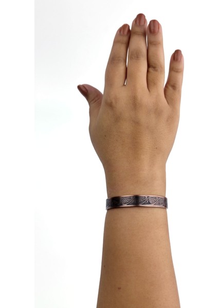 El Yapımı Ayarlanabilir Saf Bakır Bileklik Seti, Bakır Bilezik BB-307 fırsatları