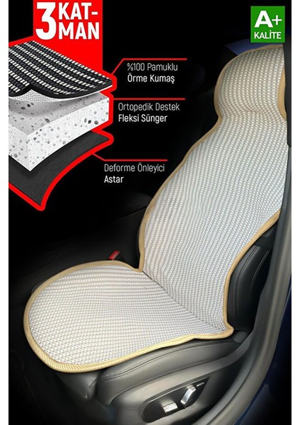 Volkswagen Jettaa MK6UYUMLU Bej Prestij Serisi Dokuma Kumaş Oto Koltuk Kılıfı Ön Tam Arka Alt modelleri