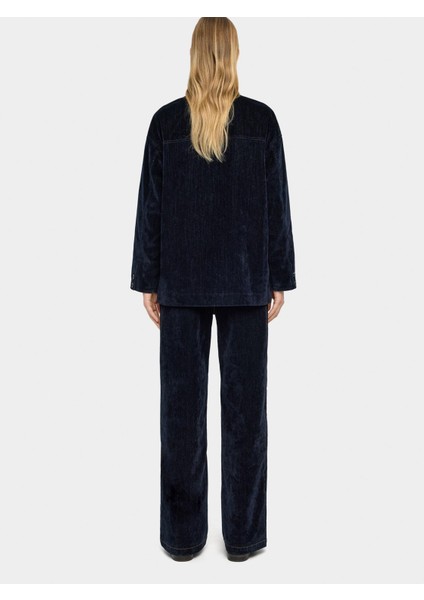 Kadife Efektli Denim Ceket indirimleri