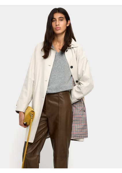 Içi Desenli Midi Trençkot fırsatları