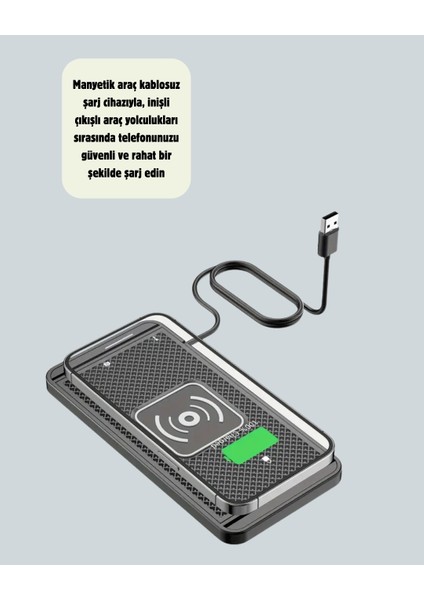 Araç Içi Kablosuz Şarj Pedi – Manyetik Güçlü Tutuş, Hızlı Şarj Özelliği fiyatları