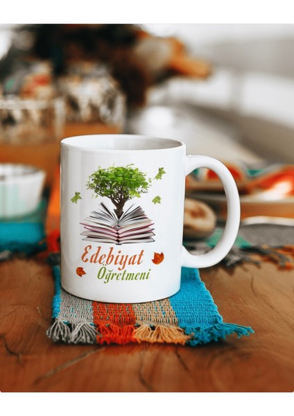 Öğretmenler Günü Edebiyat Öğretmeni Kupa Bardak