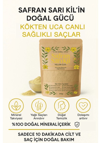 Safran Sarı Kil Yellow Clay Hair Saç Bakım Ürünü fiyatları