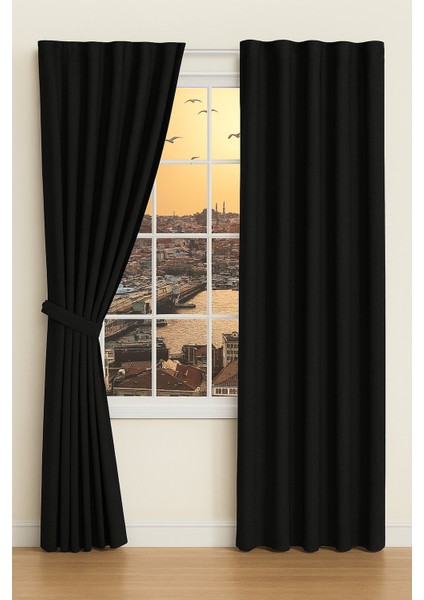 Siyah Işık Geçirmez Termal Blackout Karartma Sate Perde