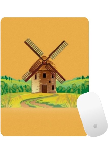 Rüzgar Değirmeni Bilek Destekli Dikdörtgen Mousepad fiyatları