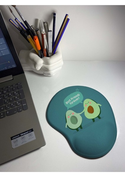 Best Friends Forever Desenli Baskılı Bilek Destekli Mouse Pad