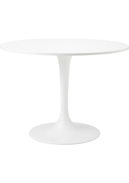 Docksta Yuvarlak Mutfak Masası Beyaz 4 Kişilik 103 cm