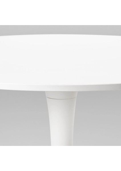 Docksta Yuvarlak Mutfak Masası Beyaz 4 Kişilik 103 cm