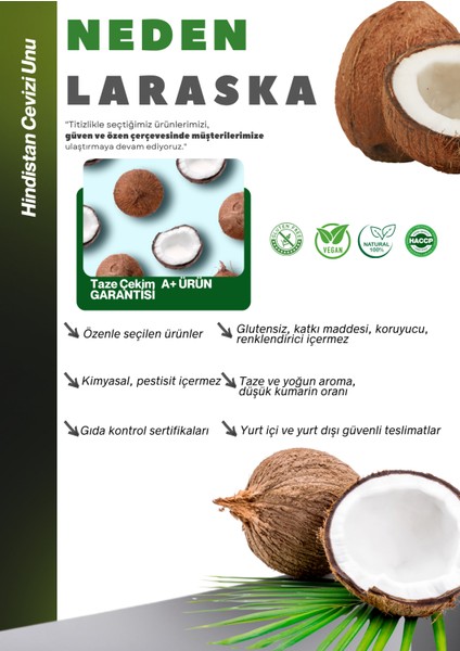 Glutensiz Hindistan Cevizi Unu 250G - Coconut Flour fiyatları