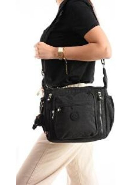 Lüks Figürlü Gösterişli Bol Bölmeli Çapraz Çanta